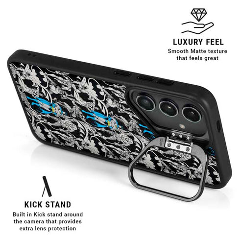 DC Comics Batman Characters Action Poses Print Galaxy S25 Ultra Kickstand Case